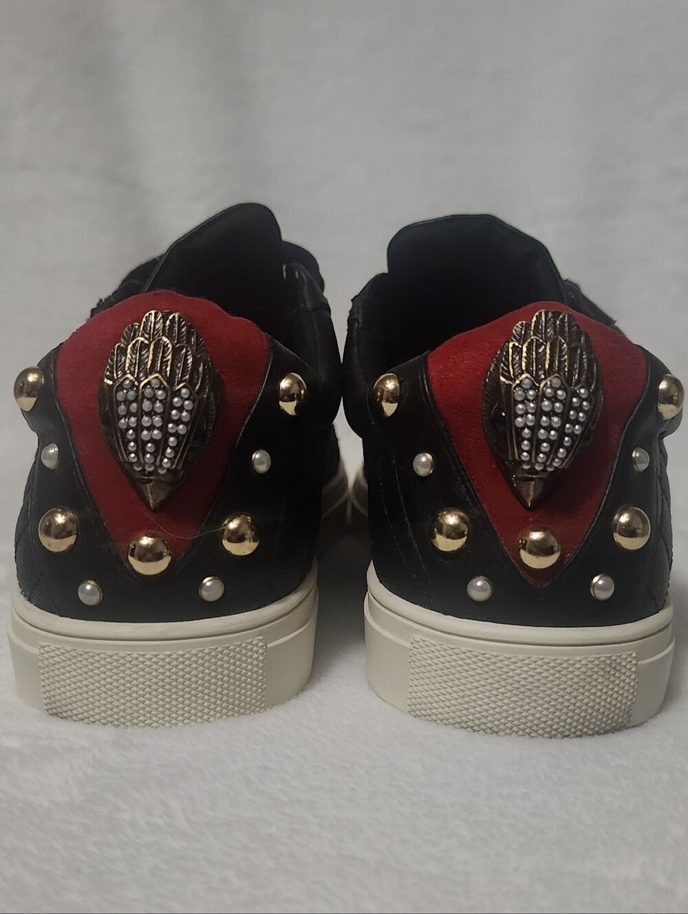 Kurt Geiger Black Quilted Sneakers